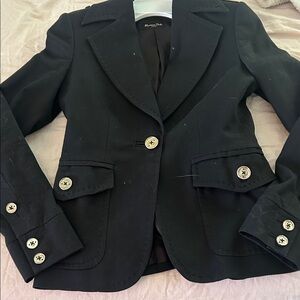 Massimo Dutti Classic Black Blazer